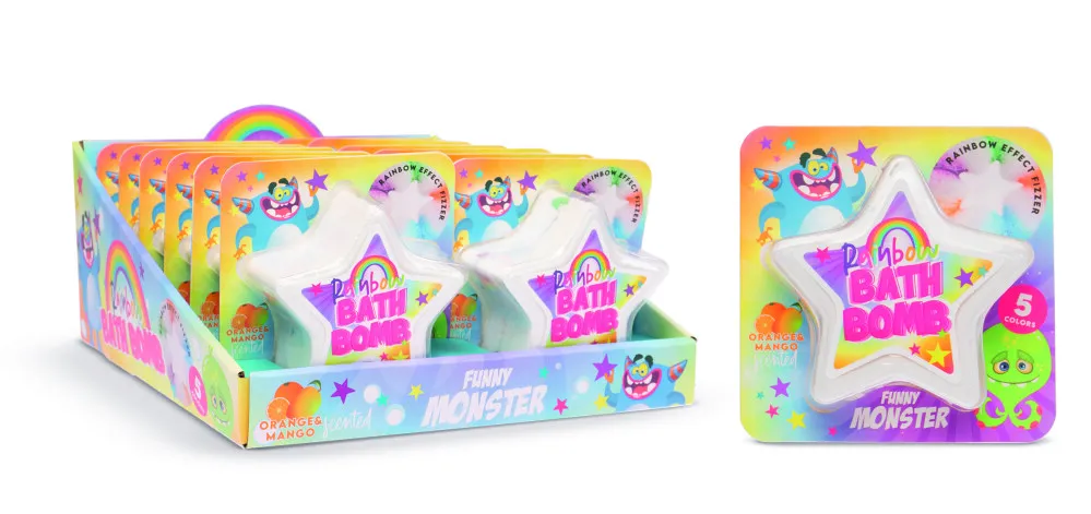 Treffina Funny Monster Rainbow Bathbomb (1 stuk)