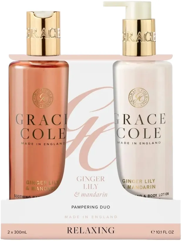 Grace Cole Ginger Lily & Mandarin Pampering Body Care Duo (600 ml)