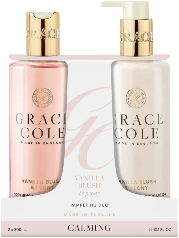 Grace Cole Vanilla Blush & Peony Pampering Body Care Duo (600 ml)