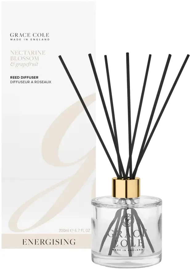 Grace Cole Nectarine Blossom & Grapefruit Reed Diffuser (1 stuk)