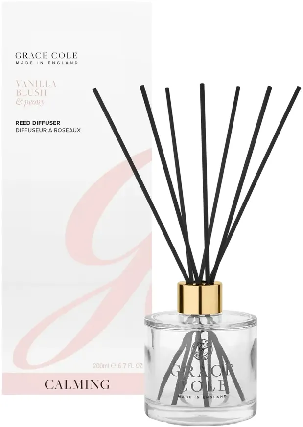 Grace Cole Vanilla Blush & Peony Reed Diffuser (1 stuk)