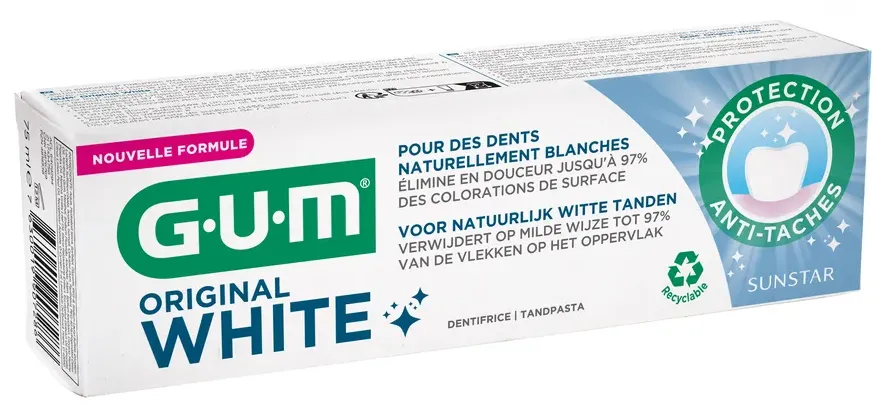 Gum Original White Tandpasta (75 ml)
