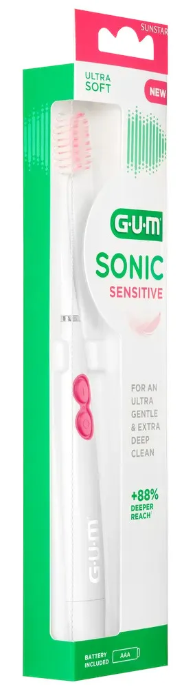 Gum Sonic Sensitive Batterij Tandenborstel (1 stuk)