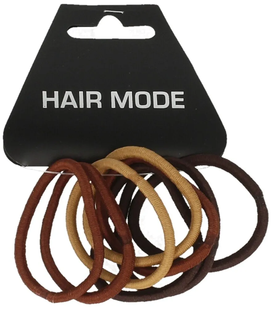 Hair Mode Endless Haarelastiek Bruin (8 stuks)
