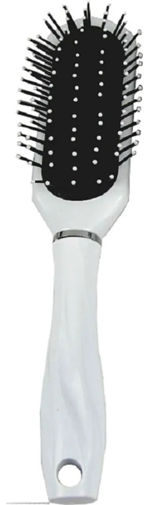 Hair Mode Haarborstel Ovaal Klein Wit (1 stuk)