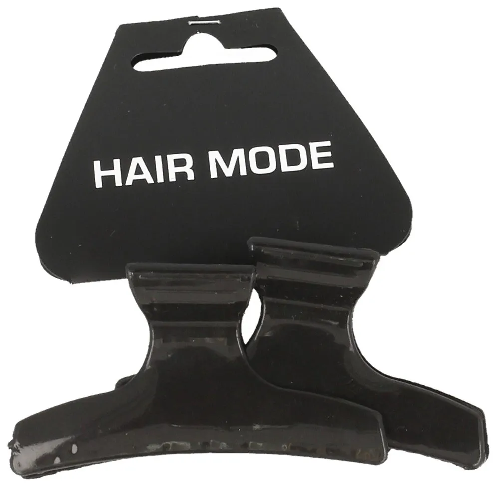 Hair Mode Kappersklem Zwart (2 stuks)