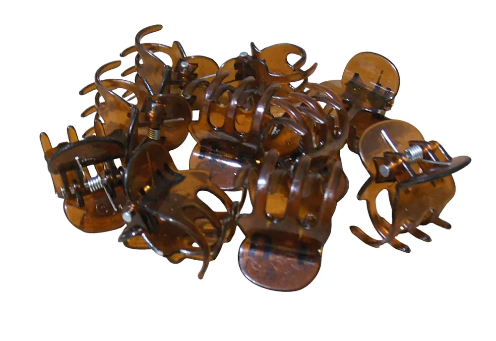 Hair Mode Mini Haarklemmen Bruin (10 stuks)