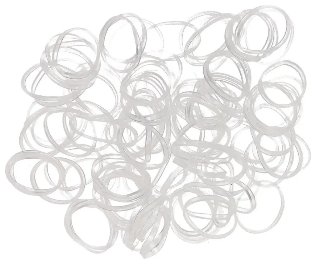 Hair Mode Rasta Elastiekjes Transparant (250 stuks)