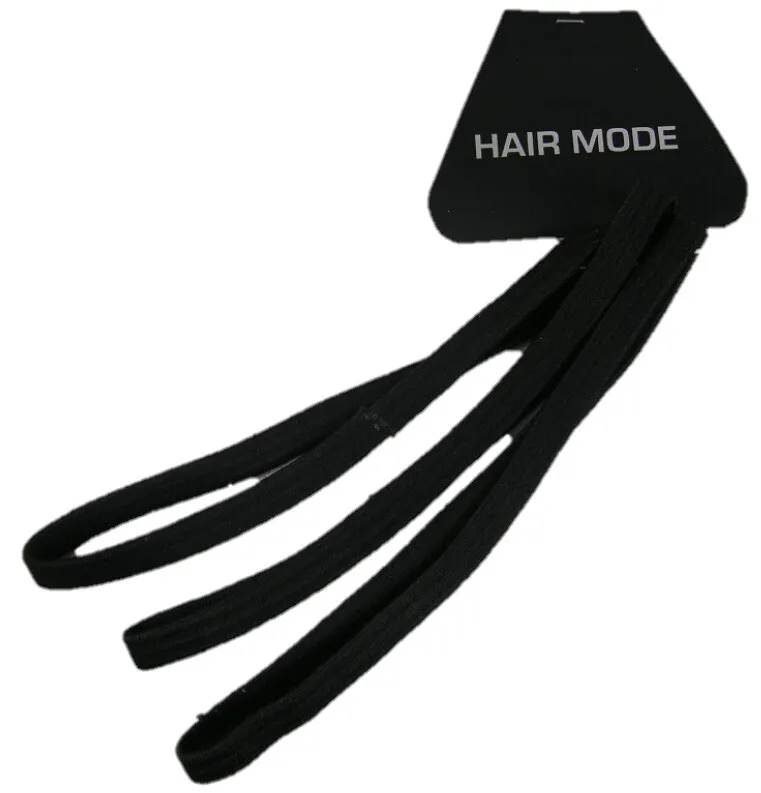 Hair Mode Sportelastiek Zwart (3 stuks)