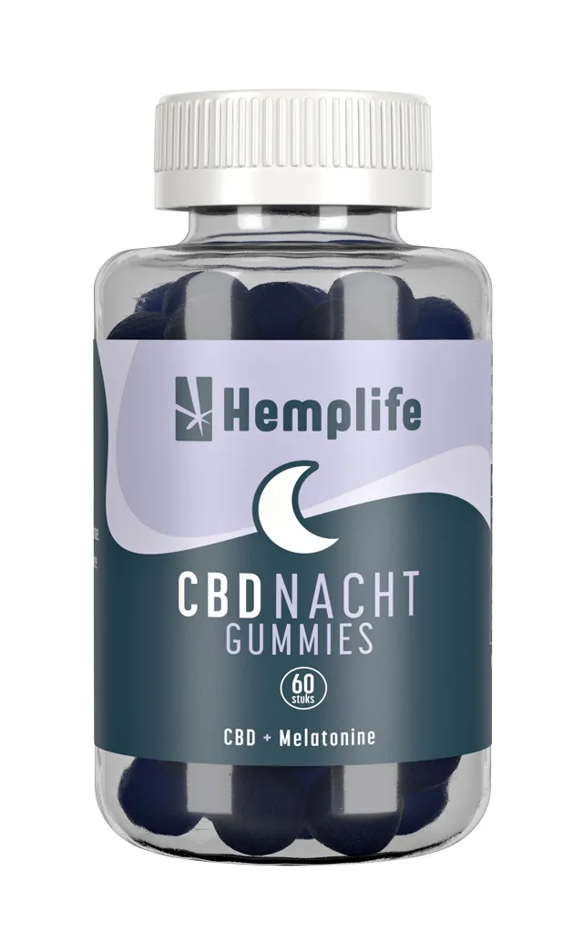 Hemplife Cbd + Melatonine Nacht Gummies (60 stuks)