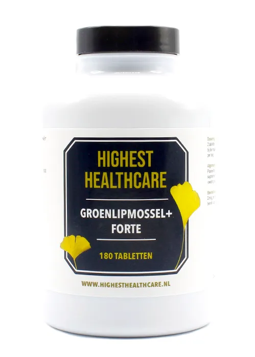 Highest Healthcare Groenlipmossel + Forte Tabletten (180 tabletten)