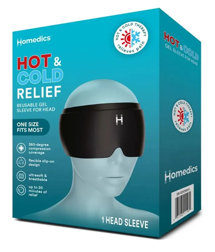 Homedics Hot & Cold Relief Hoofd Gelkompres (1 stuk)