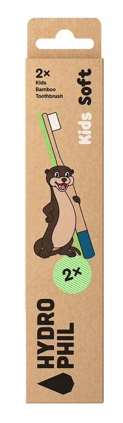 Hydrophil Kids Bamboe Tandenborstels Soft (2 stuks)
