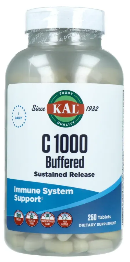 Kal Gebufferde Vitamine C Tabletten (250 tabletten)
