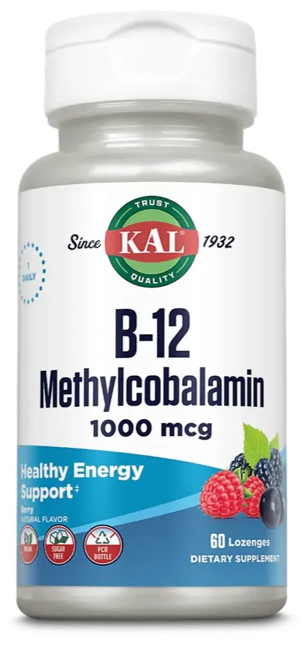 Kal Vitamine B-12 Methylcobalamin 1000mcg Tabletten (60 tabletten)