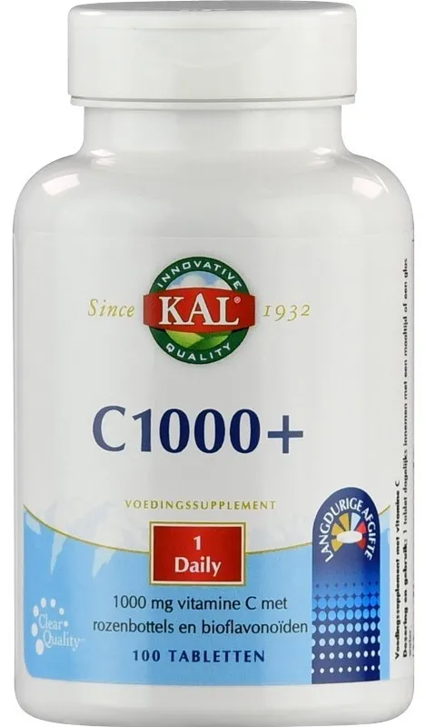 Kal Vitamine C1000 Tabletten (100 tabletten)