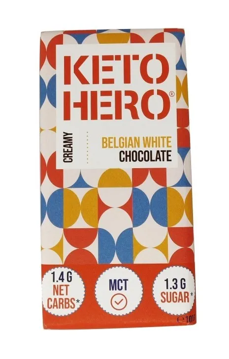 Keto Hero Creamy Belgian White Chocolate (100 gr)