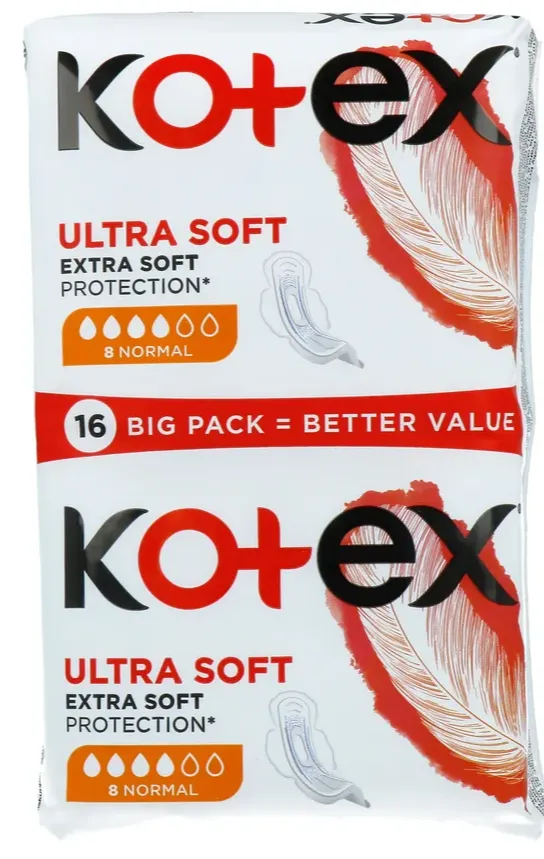 Kotex Ultra Soft Normal Maandverband (16 stuks)