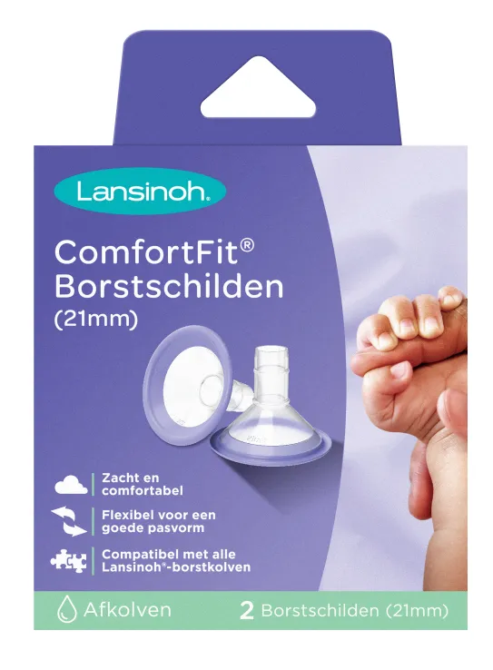 Lansinoh Comfort Fit 21mm Borstschild (2 stuks)
