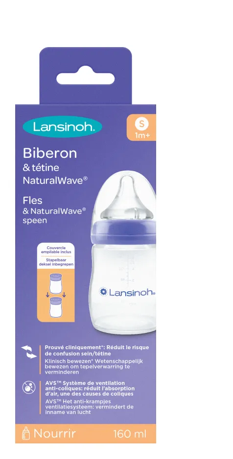 Lansinoh Natural Waves Drinkfles (1 stuk)