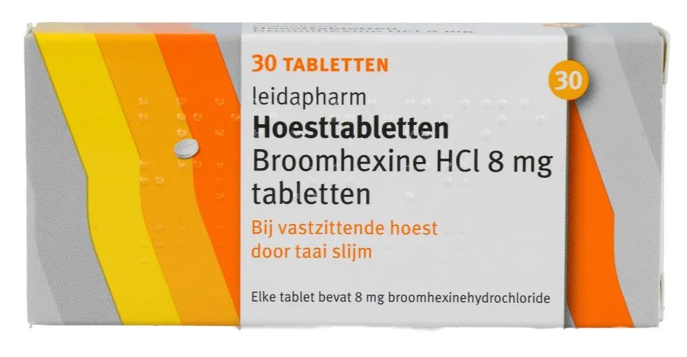 Leidapharm Broomhexine HCI 8 mg Hoesttabletten (30 stuks)