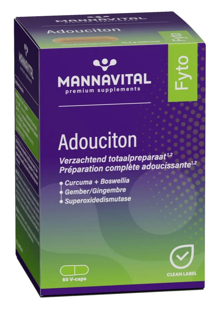 Mannavital Adouciton Capsules (60 vegetarische capsules)
