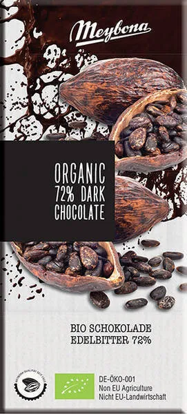 Meybona Organic 72% Dark Chocolate (100 gr)