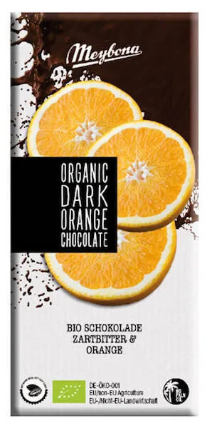 Meybona Organic Dark Orange Chocolate (100 gr)