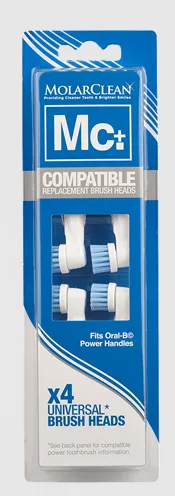 Molarclean Replacement Brush Heads Oral-b (4 stuks)