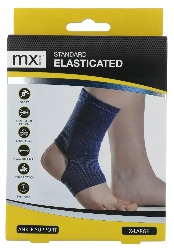 Mx Health Standard Elasticated Ankle Support XL (1 stuk)