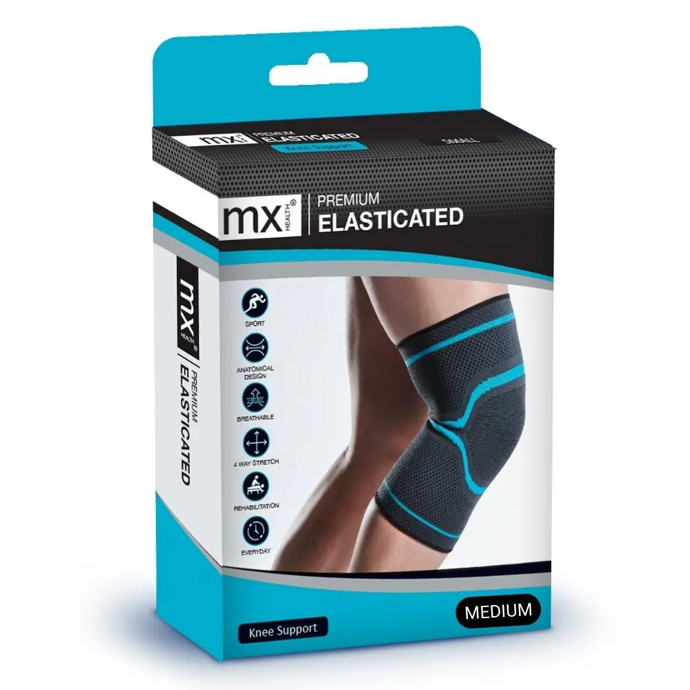 Mx Health Premium Knee Support Elastic - M (1 stuk)