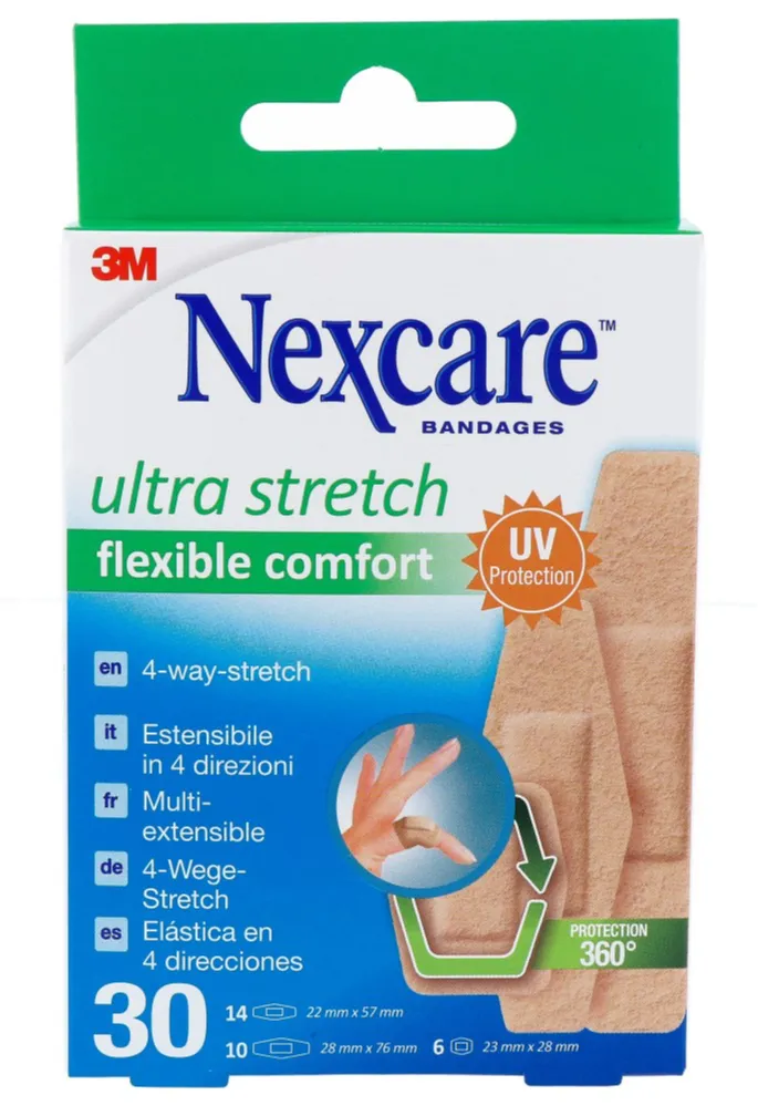 Nexcare Flexible Comfort Pleisters (30 stuks)