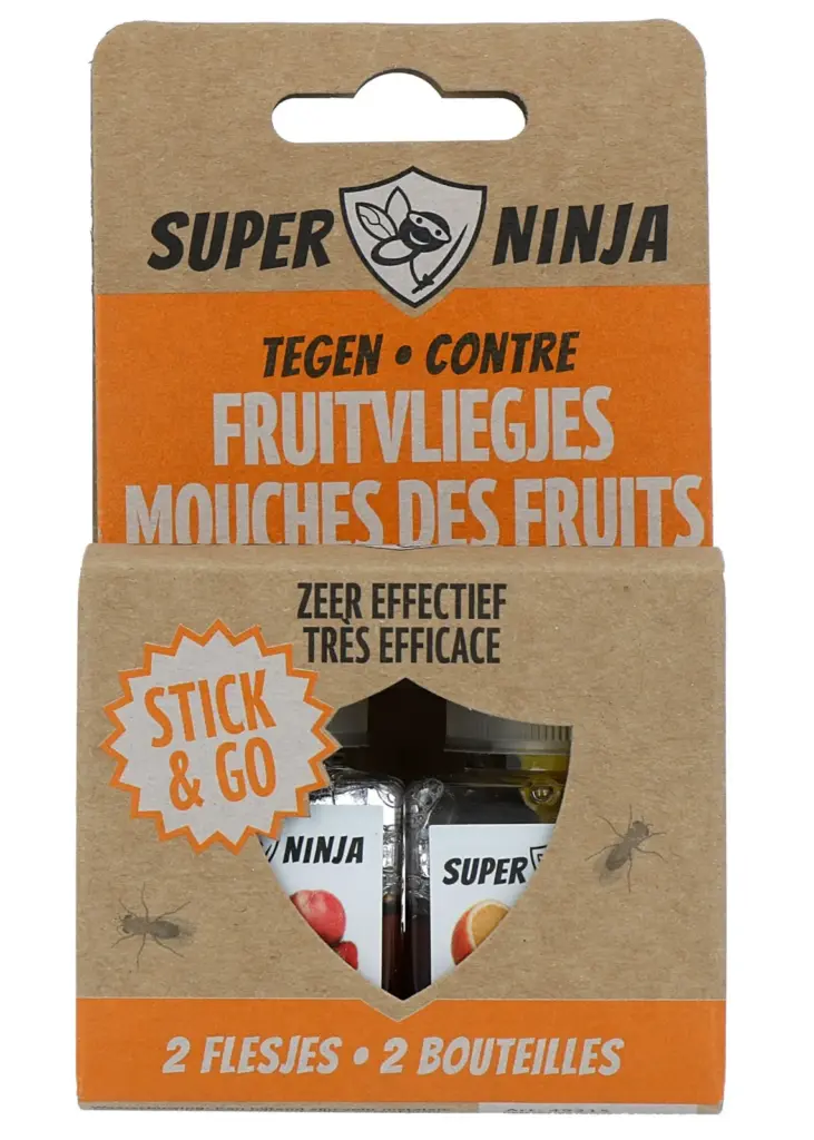 Super Ninja Fruitvlieg Vanger (2 stuks)