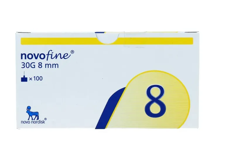 Novofine Naalden 30g 8mm (100 stuks)