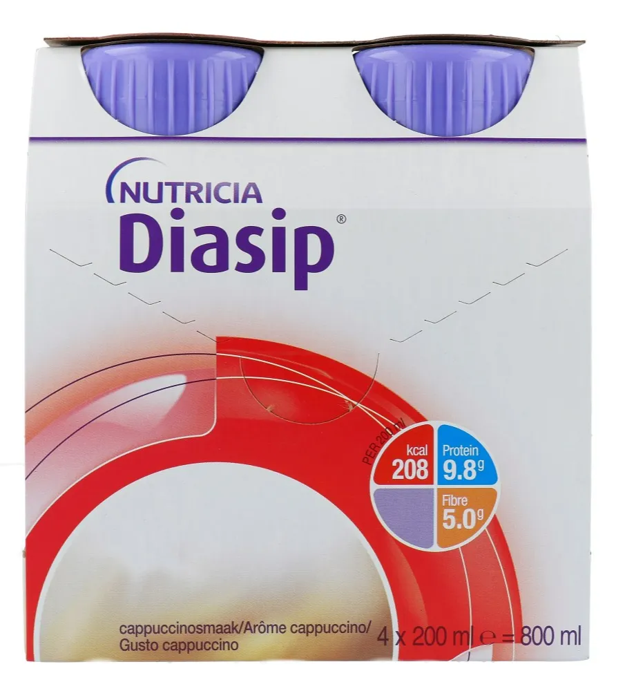 Nutricia Diasip Cappuccino 4-pack (800 ml)