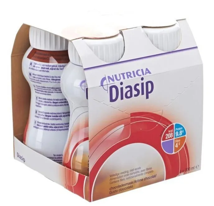 Nutricia Diasip Chocolade 4-pack (200 ml)