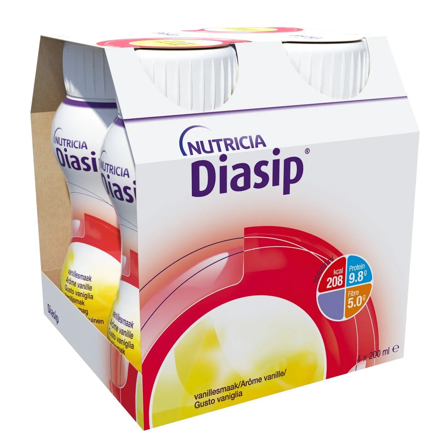 Nutricia Diasip Vanille 4-pack (200 ml)