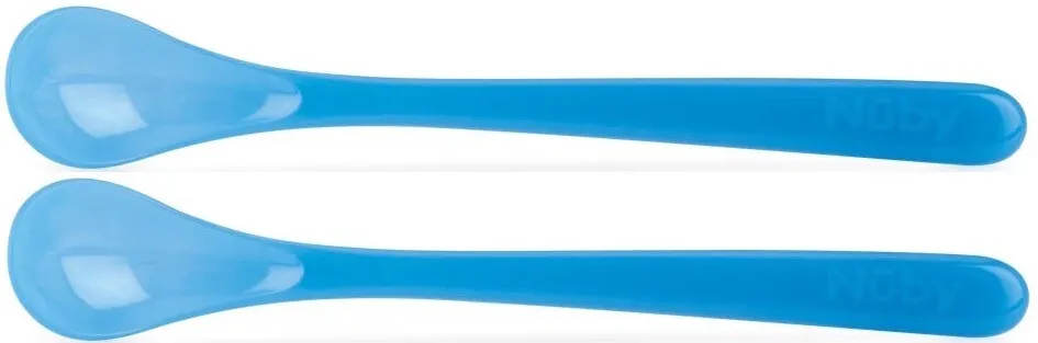 Nuby Warmtegevoelige Lepel Lang (2 stuks)