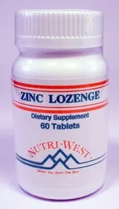Nutri West Nutri-west Zinc Lozenges Tabletten (60 tabletten)