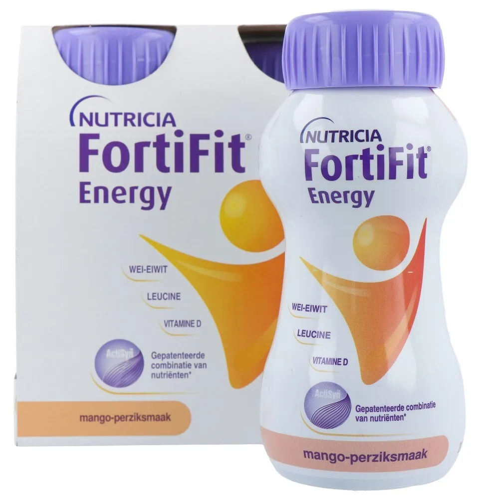 Nutricia Fortifit Energy Mango/perzik (4 stuks)