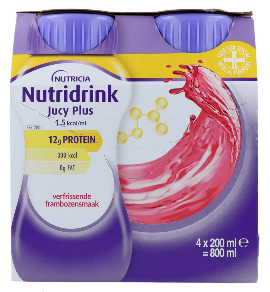 Nutridrink Jucy Plus Verfrissende Framboos (800 ml)