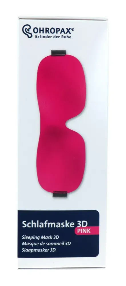 Ohropax Slaapmasker 3d Roze (1 stuk)