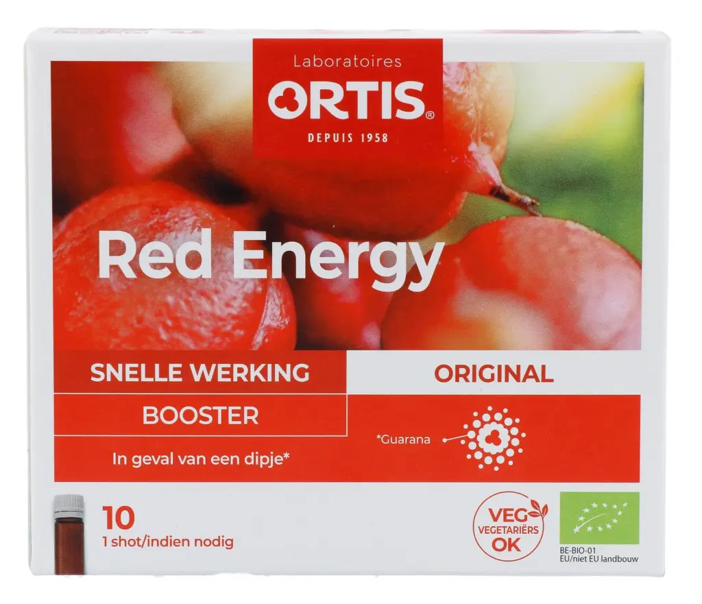 Ortis Red Energy Original Booster Bio (10 stuks)