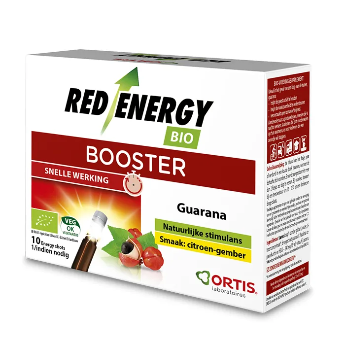 Ortis Red Energy Booster Bio Shots (10 stuks)