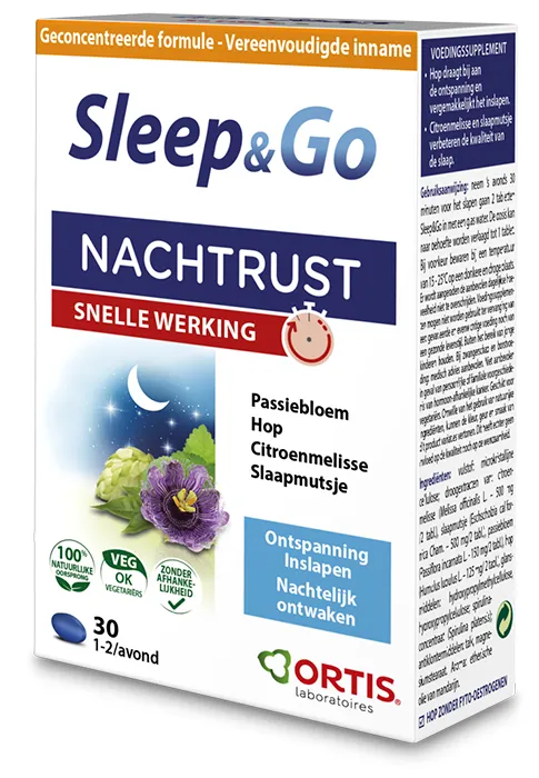 Ortis Sleep & Go Nachtrust Snelle Werking Tabletten (30 tabletten)