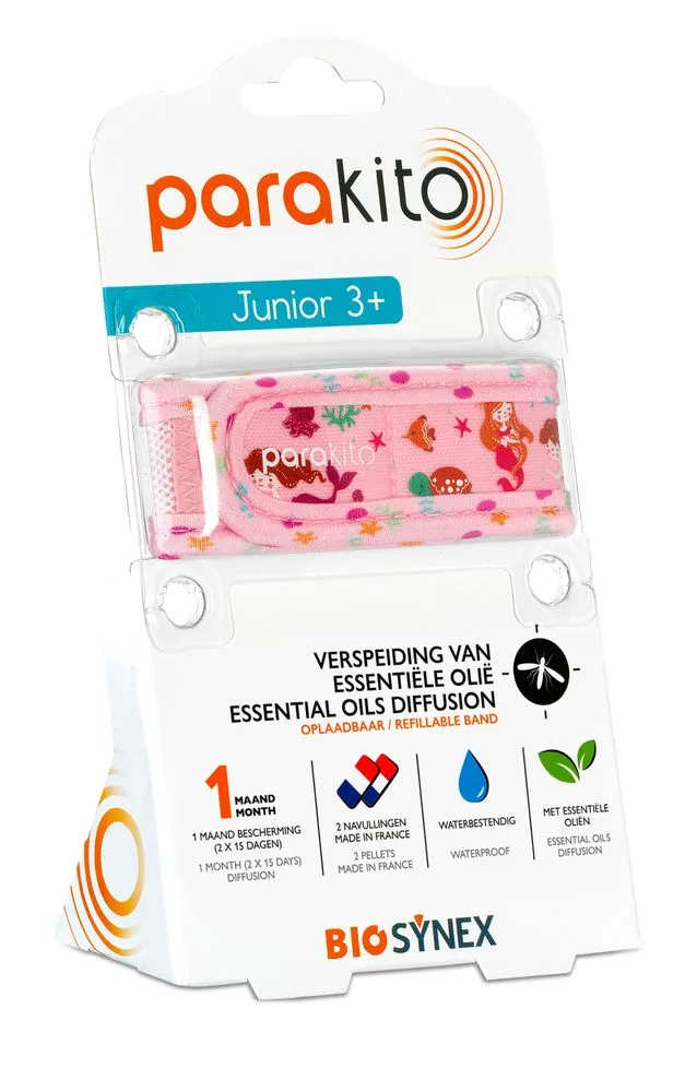 Parakito Anti-muggen Armband Zeemeermin Junior 3+ (1 stuk)