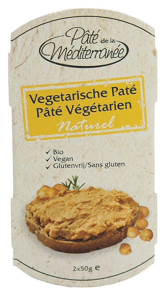 Pate De La Mediterranee Vegetarische Paté Naturel (100 gr)