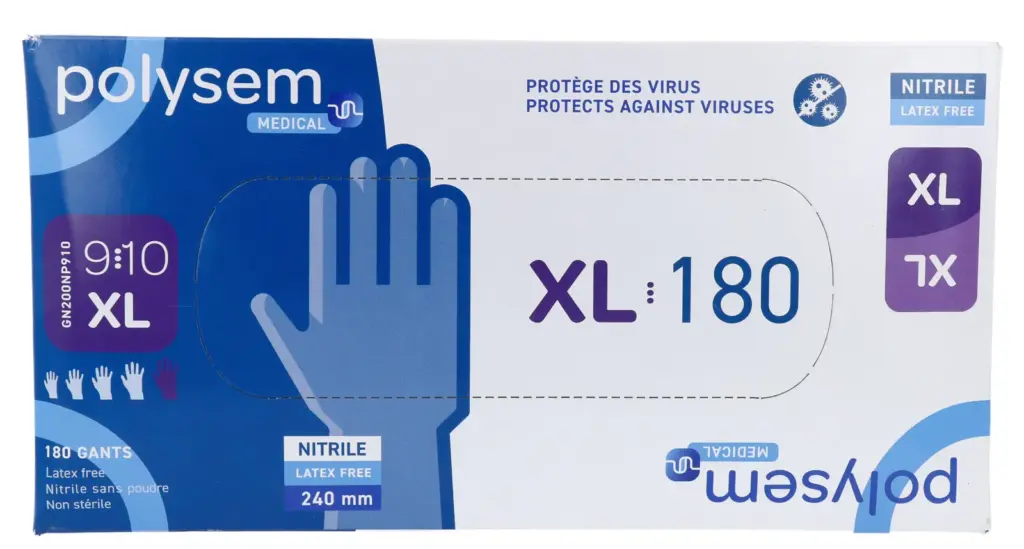 Polysem Nitril Handschoenen XL (180 stuks)