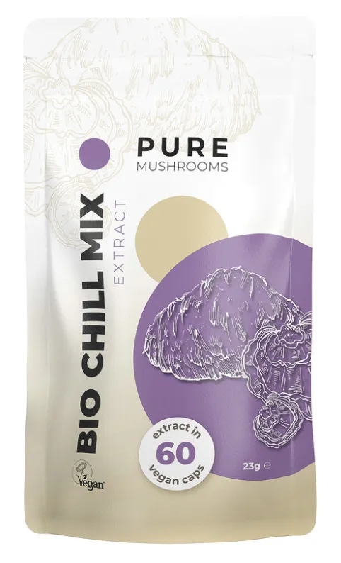 Pure Mushrooms Bio Chill Mix Capsules (60 vegetarische capsules)