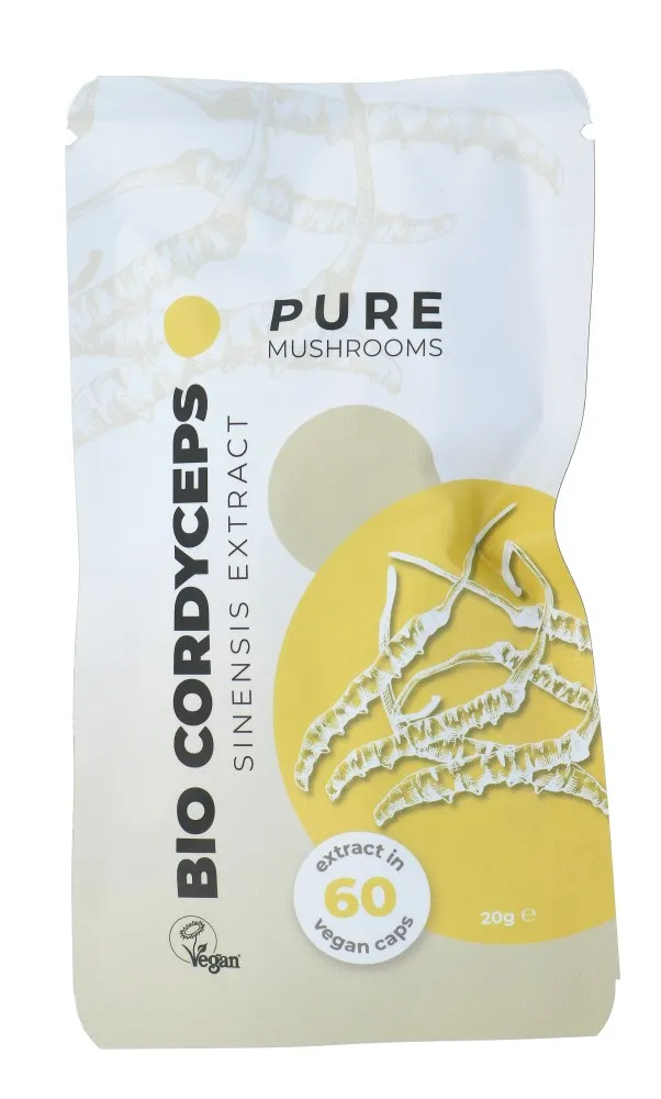 Pure Mushrooms Bio Cordyceps Capsules (60 vegetarische capsules)